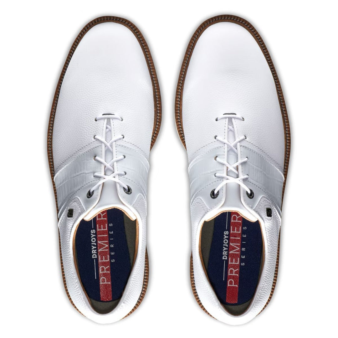 Footjoy Mens Packard Premiere Golf Shoes in White