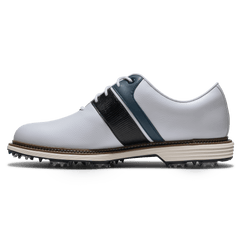 Footjoy Mens Packard Premiere Golf Shoes Wide in White Navy