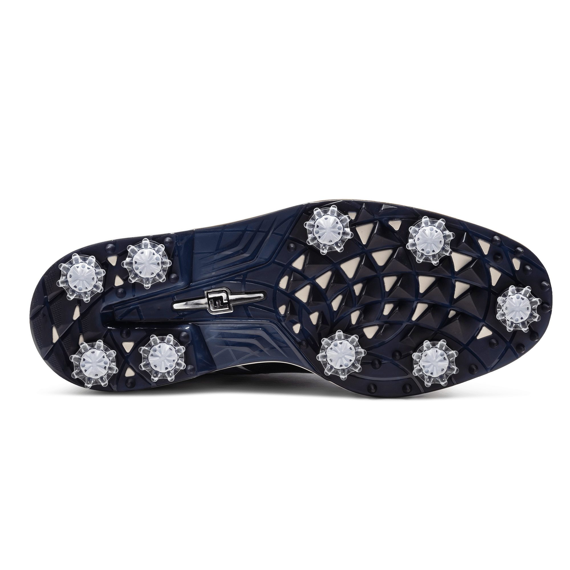 Footjoy Mens Packard Premiere Golf Shoes Wide in White Navy