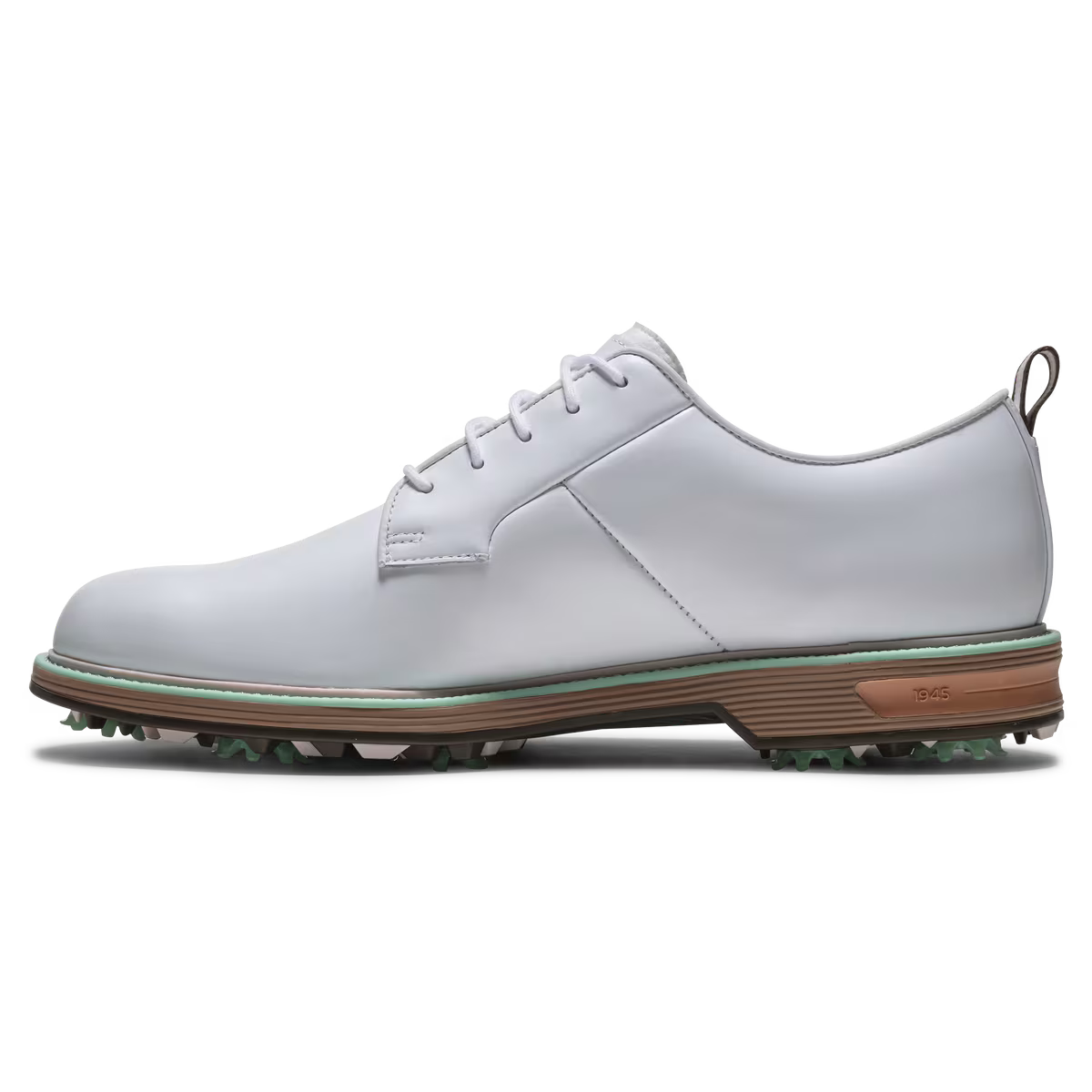 Footjoy Mens Premier Series Field Golf Shoes in White Tan Mint