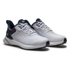 Footjoy Mens Pro SL Golf Shoes in White Blue and Red