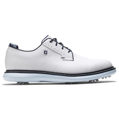 Footjoy Mens Traditions Blucher Golf Shoes Medium cut shoes in white & blue