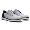Footjoy Mens Traditions Blucher Golf Shoes in White Black and Red