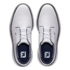 Footjoy Mens Traditions Blucher Golf Shoes in White and Navy