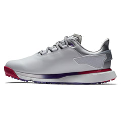 Footjoy Womens Pro SLX Spikless Golf Shoe Wide in White, Purple and Pink