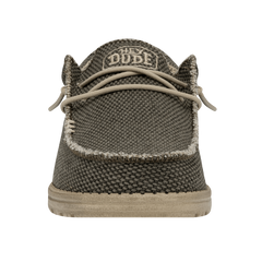 Hey Dude Men's Wally Braided Lifestyle Shoes in Army