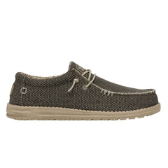 Hey Dude Men's Wally Braided Lifestyle Shoes in Army