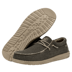 Hey Dude Men's Wally Braided Lifestyle Shoes in Army