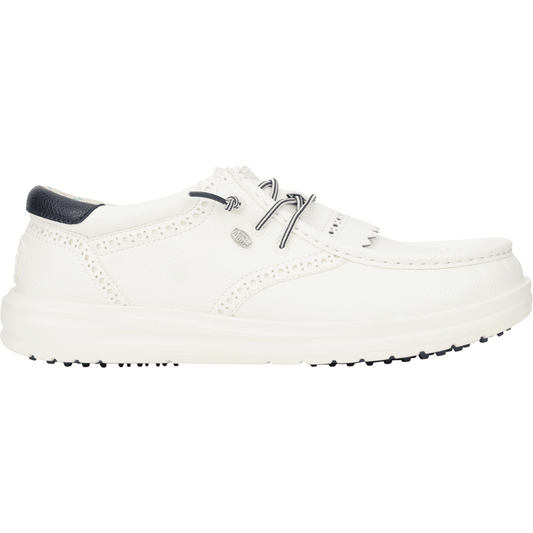 Hey Dude Men's Wally Golf Classic Shoes in White