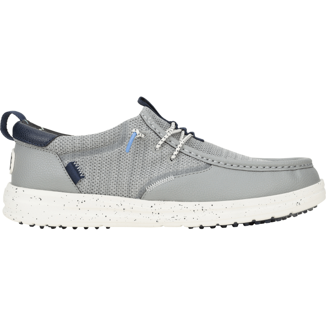 Hey Dude Men's Wally Golf Essentials Shoes in Grey