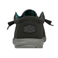 Hey Dude Men's Wally Sox Lifestyle Shoes in Charcoal