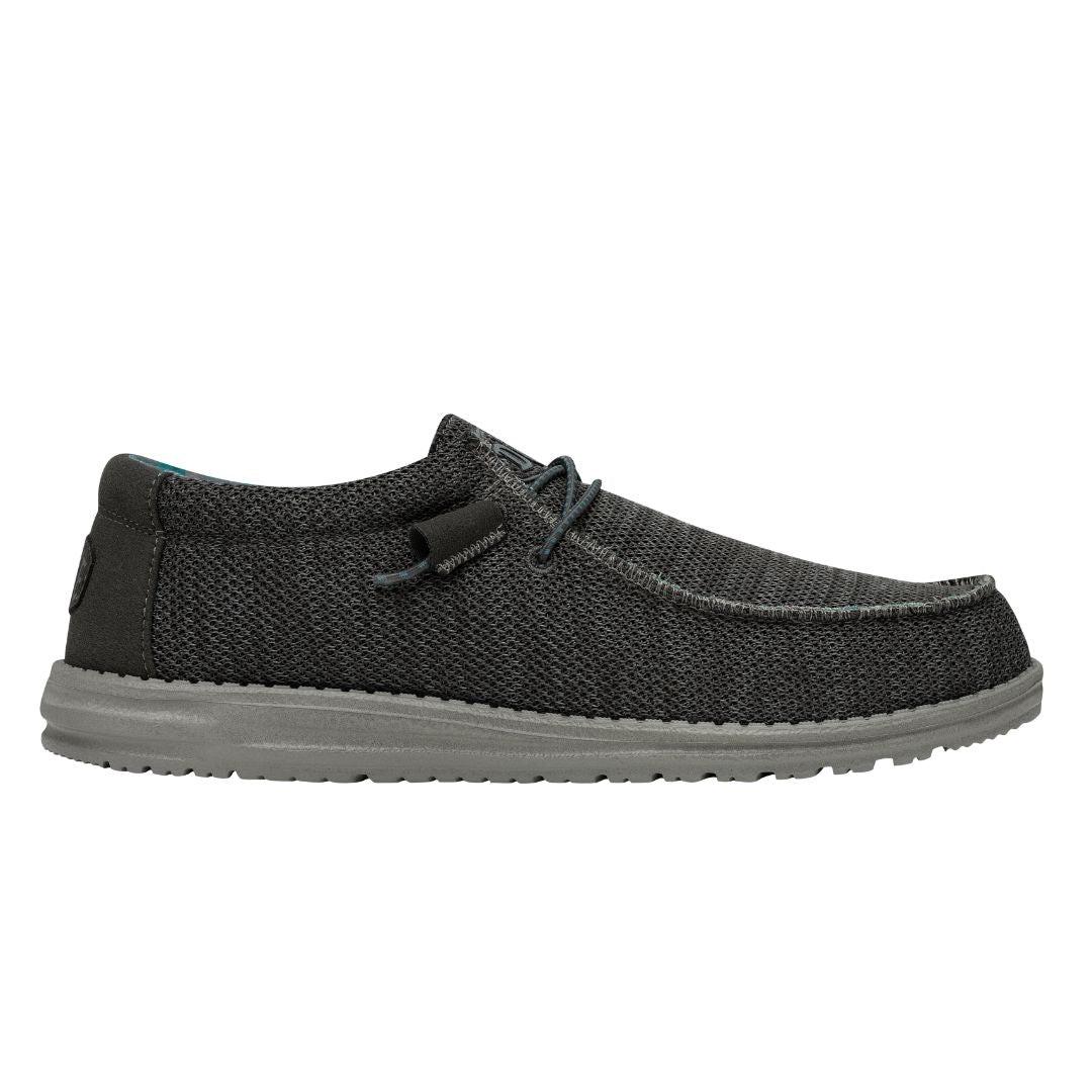 Hey Dude Men's Wally Sox Lifestyle Shoes in Charcoal