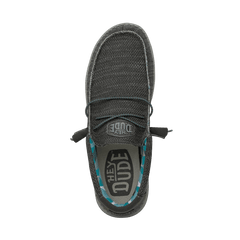 Hey Dude Men's Wally Sox Lifestyle Shoes in Charcoal