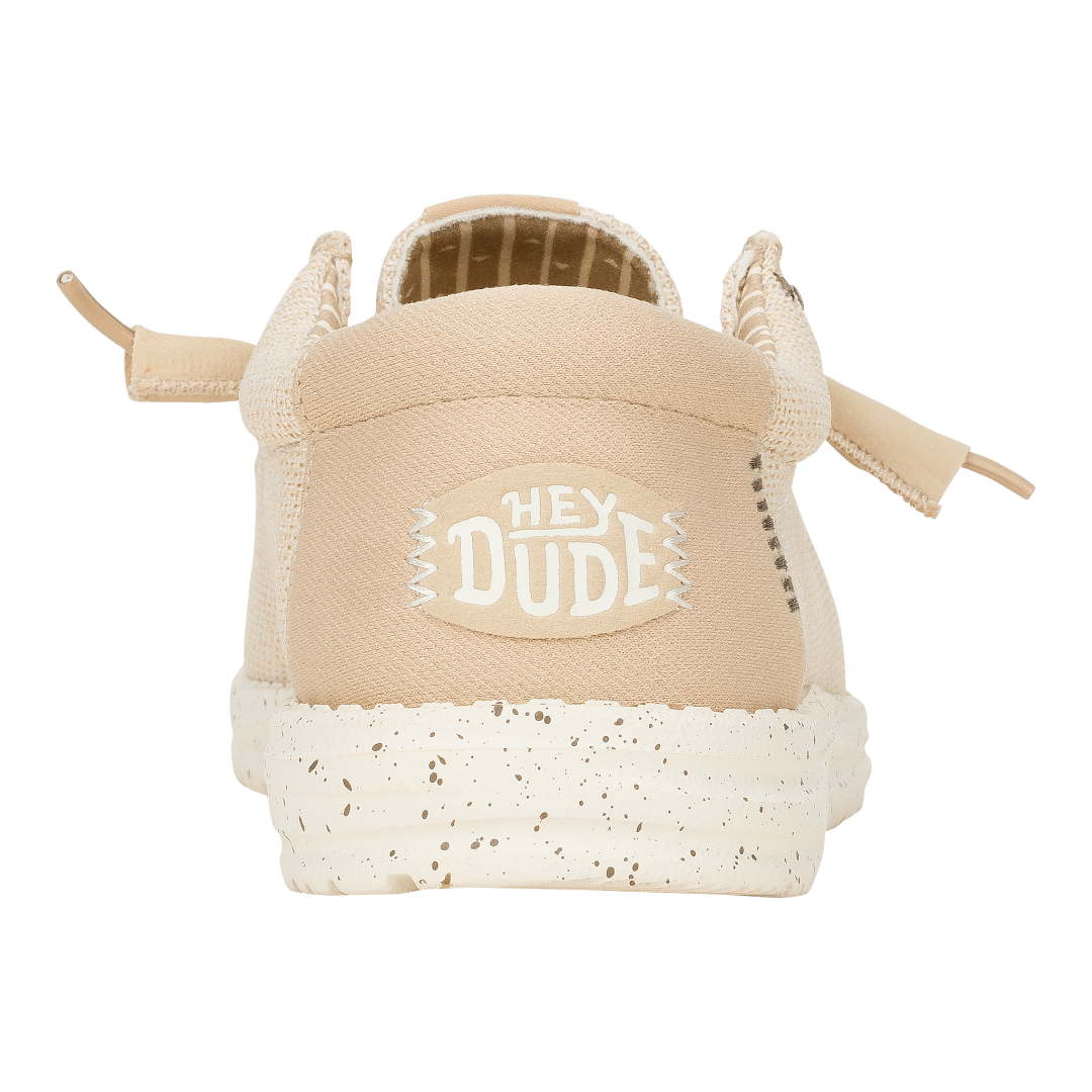 Hey Dude Men's Wally Sox Lifestyle Shoes in Irish Cream & Egret