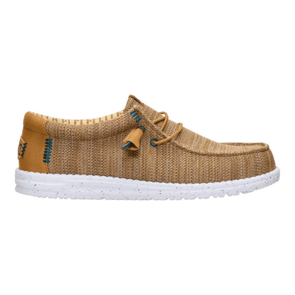 Hey Dude Men's Wally Stretch Sox in Bone Brown