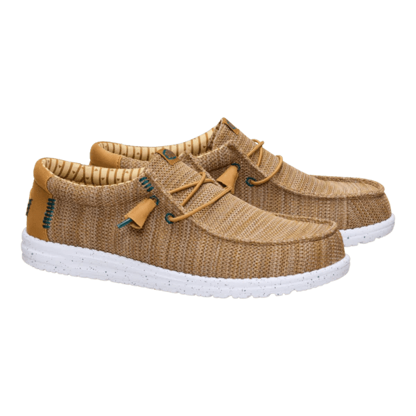 Hey Dude Men's Wally Stretch Sox in Bone Brown