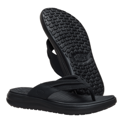 Hey Dude Mens Finn Flip Lifestyle Shoes in Black