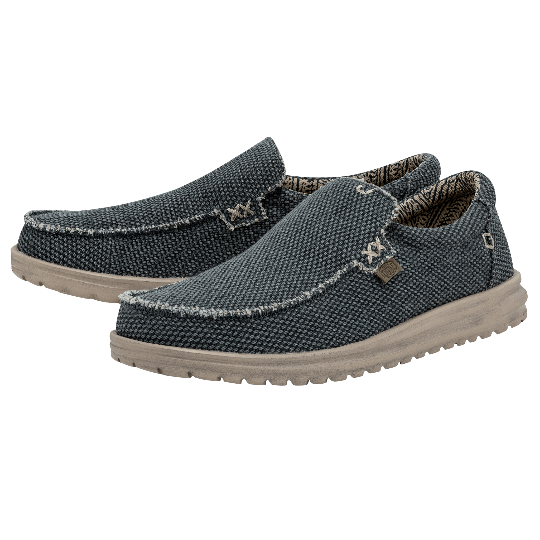 Hey Dude Mens Mikka Braided Lifstyle Shoes in Deep Blue