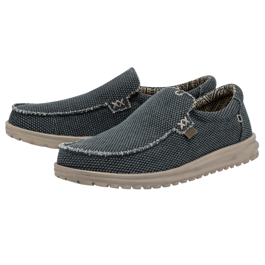 Hey Dude Mens Mikka Braided Lifstyle Shoes in Deep Blue