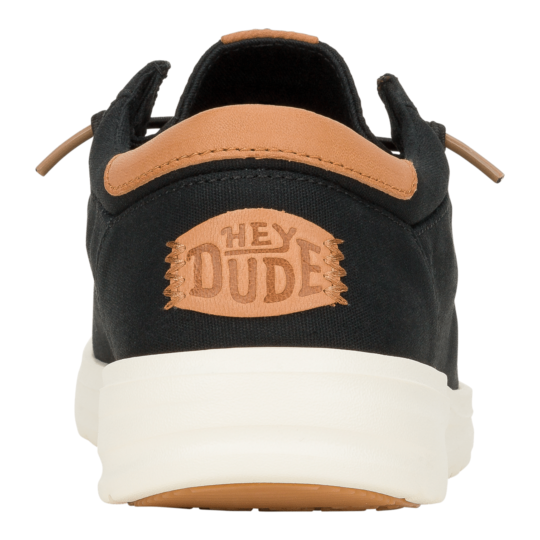 Hey Dude Mens Paul Canvas Lifestyle Shoes in  Black