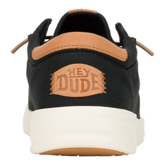 Hey Dude Mens Paul Canvas Lifestyle Shoes in  Black