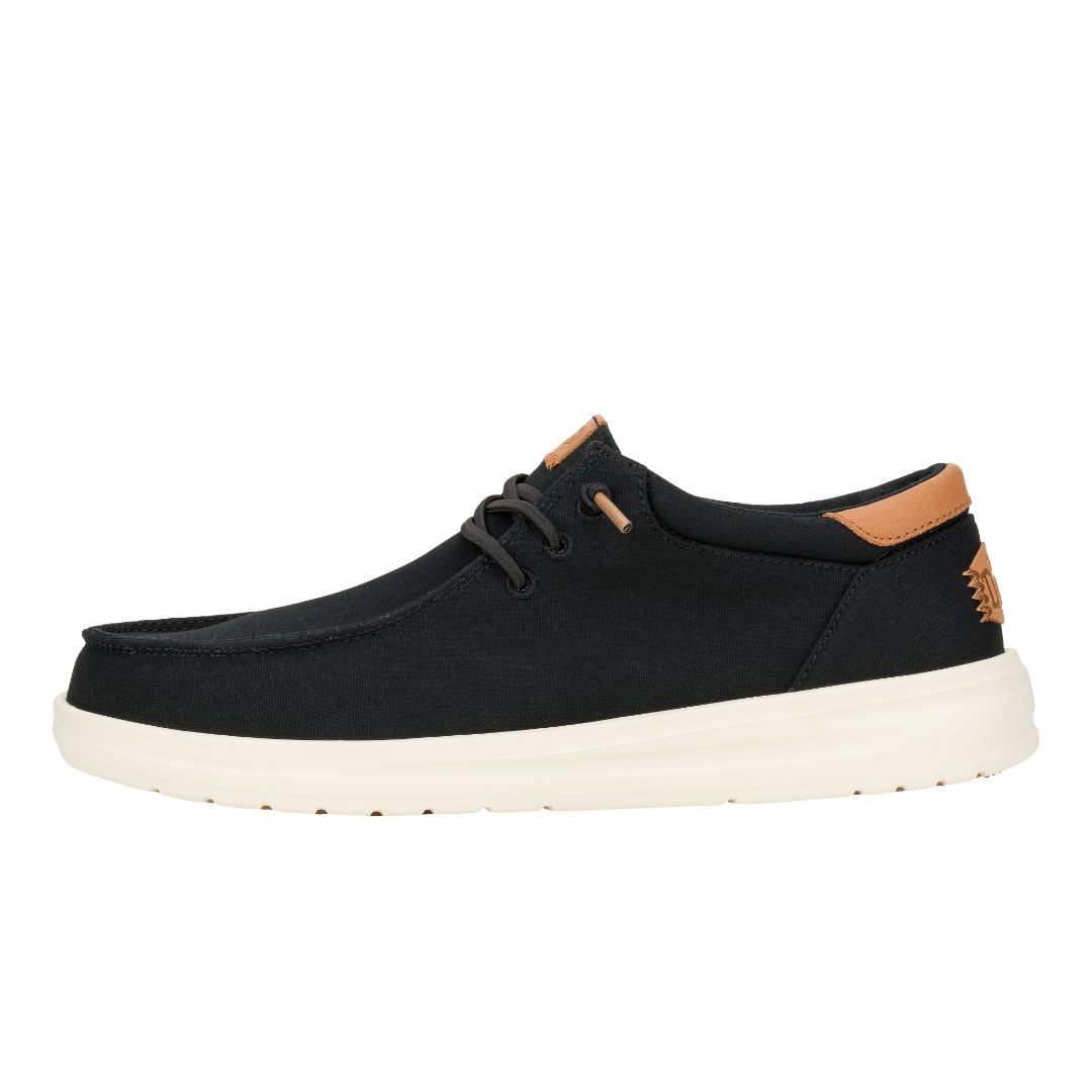 Hey Dude Mens Paul Canvas Lifestyle Shoes in  Black