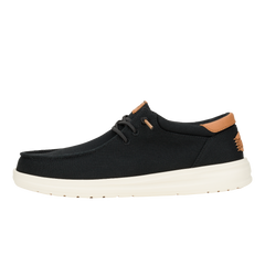 Hey Dude Mens Paul Canvas Lifestyle Shoes in  Black