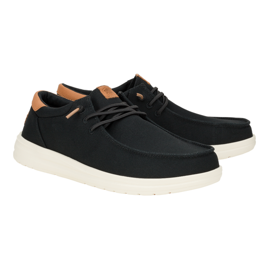 Hey Dude Mens Paul Canvas Lifestyle Shoes in  Black