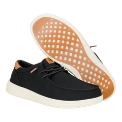 Hey Dude Mens Paul Canvas Lifestyle Shoes in  Black