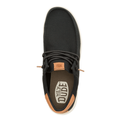 Hey Dude Mens Paul Canvas Lifestyle Shoes in  Black