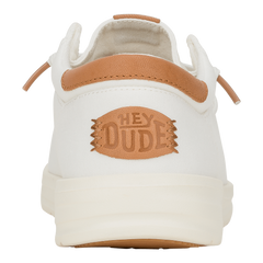 Hey Dude Mens Paul Canvas Lifestyle Shoes in White