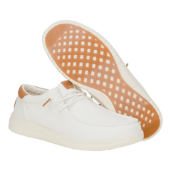 Hey Dude Mens Paul Canvas Lifestyle Shoes in White