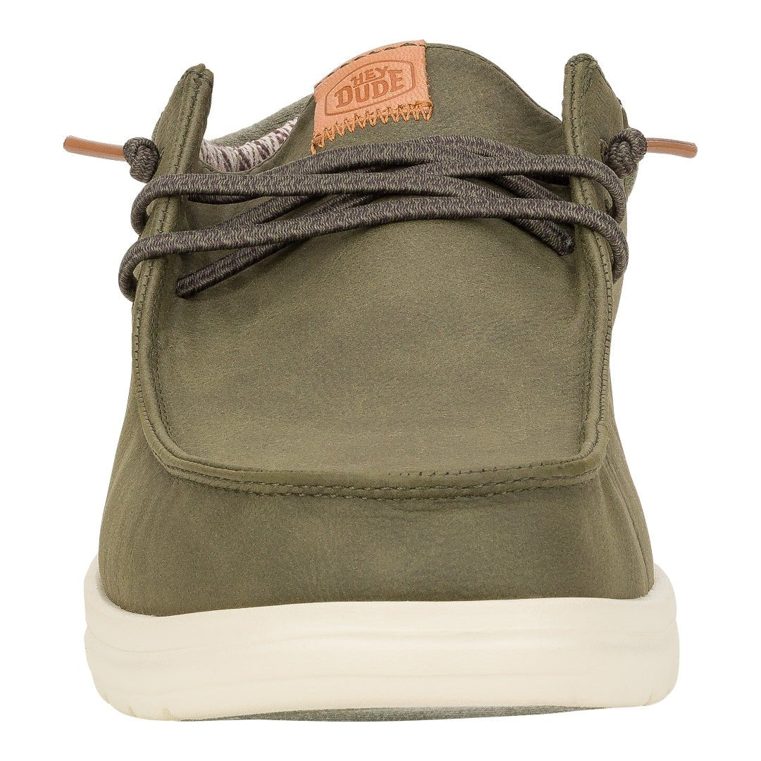 Hey Dude Mens Paul Classic Shoes in Olive