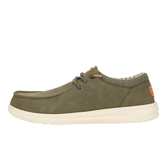 Hey Dude Mens Paul Classic Shoes in Olive