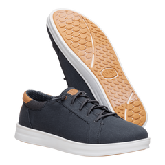 Hey Dude Mens Paul Pro Canvas Lifestyle Shoes in Black Oyster