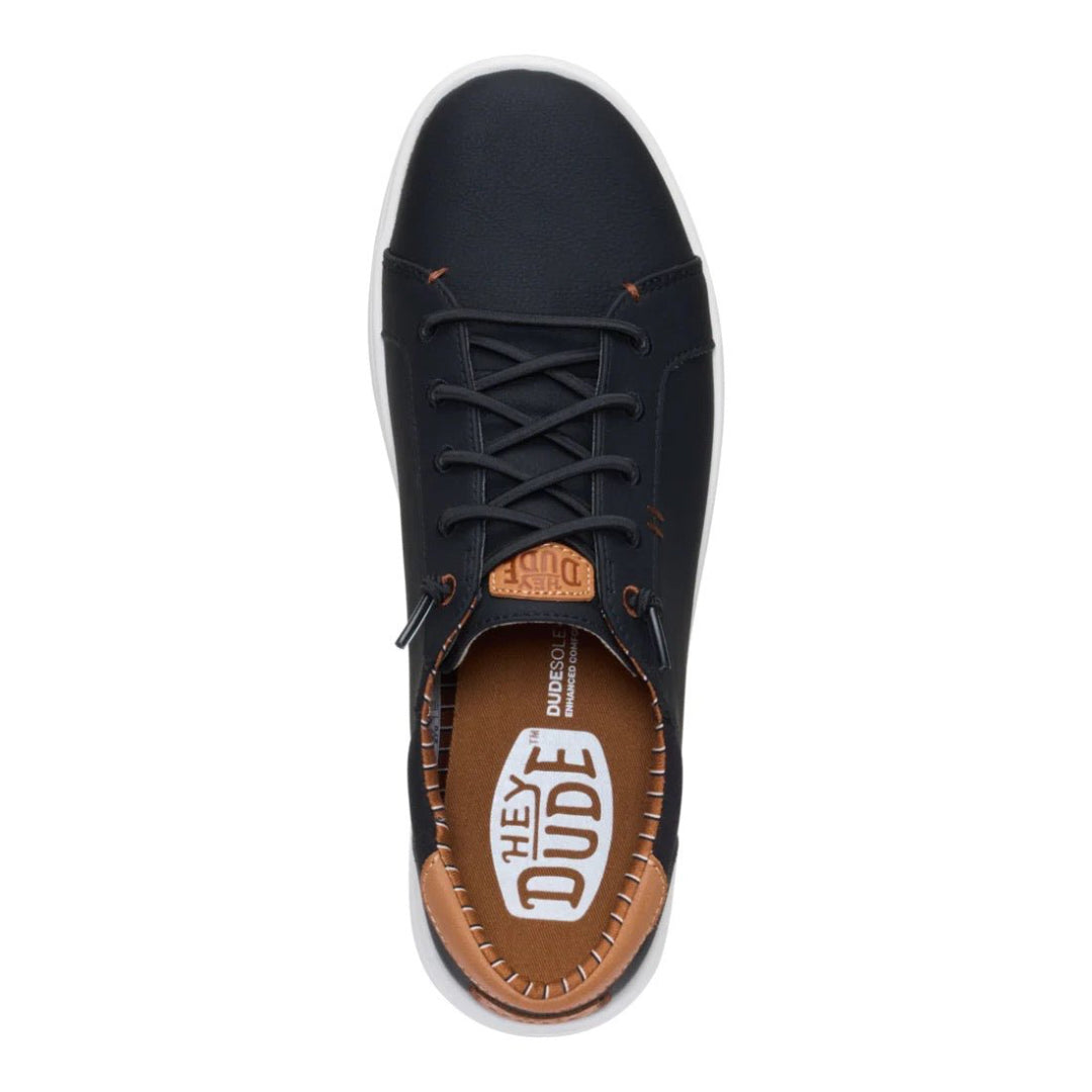 Hey Dude Mens Paul Pro Classic Lifestyle Shoes in Black