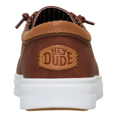 Hey Dude Mens Paul Pro Classic Lifestyle Shoes in Cognac