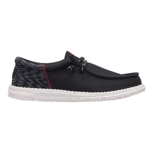 Hey Dude Mens Wally Funk  Lifestyle Shoes in Black and Multi