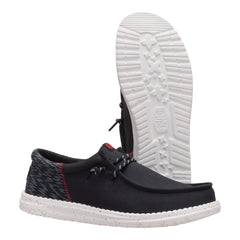 Hey Dude Mens Wally Funk  Lifestyle Shoes in Black and Multi