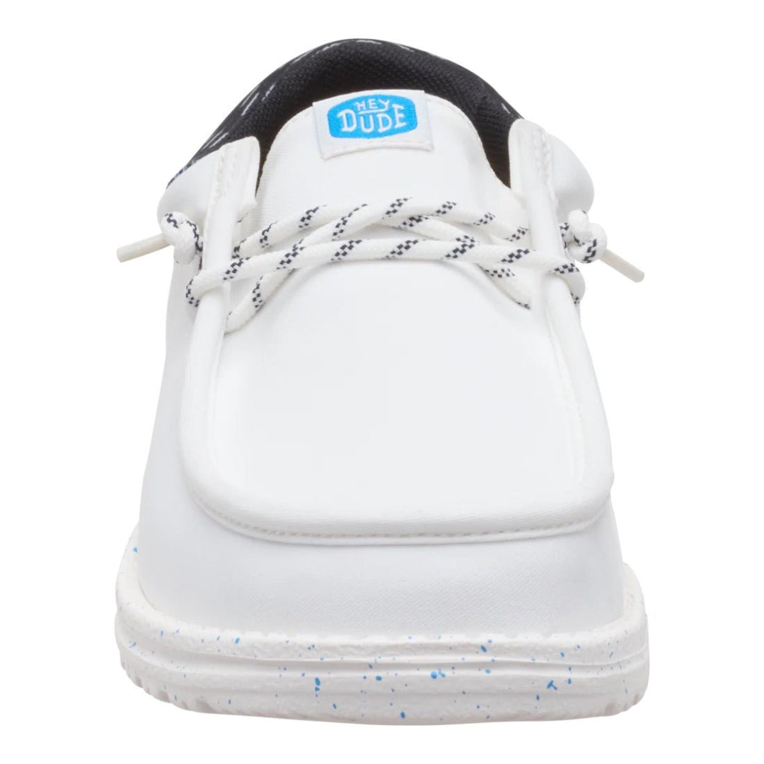 Hey Dude Mens Wally Funk Lifestyle Shoes in White and Multi