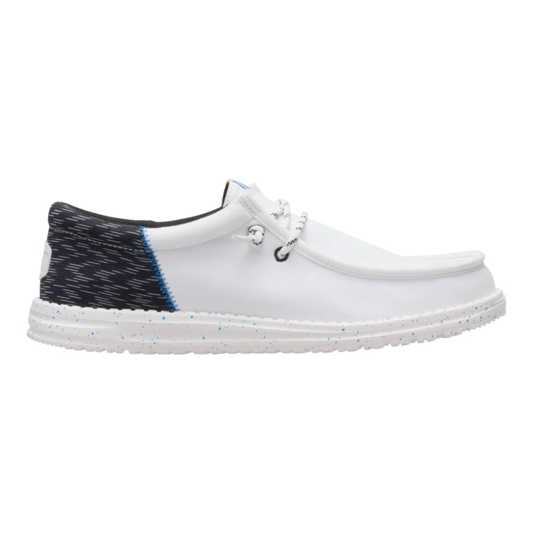 Hey Dude Mens Wally Funk Lifestyle Shoes in White and Multi