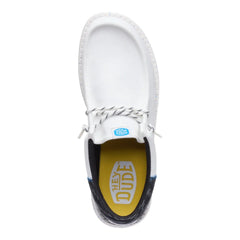 Hey Dude Mens Wally Funk Lifestyle Shoes in White and Multi