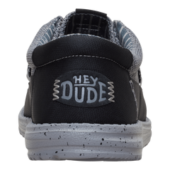 Hey Dude Mens Wally Guard Stretch Sox Lifestyle Shoes in Flannel Grey and Multi