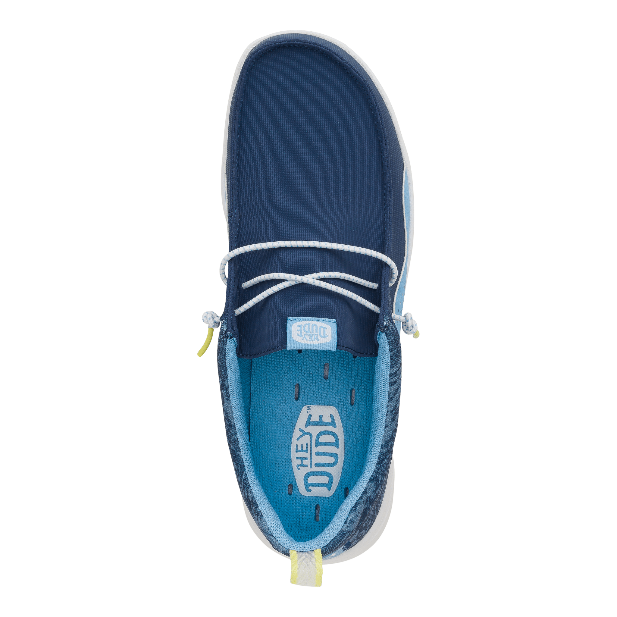 Hey Dude Mens Wally Hey2O Active Shoes in Sargasso Blue and Alaskan Blue