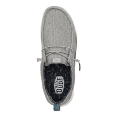 Hey Dude Mens Wally Hey2O Mesh Monument waterproof shoes in Grey & Dawn Blue