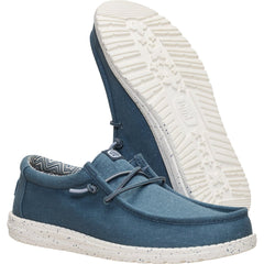 Hey Dude Mens Wally Stretch Canvas  Shoes in Dark Slate