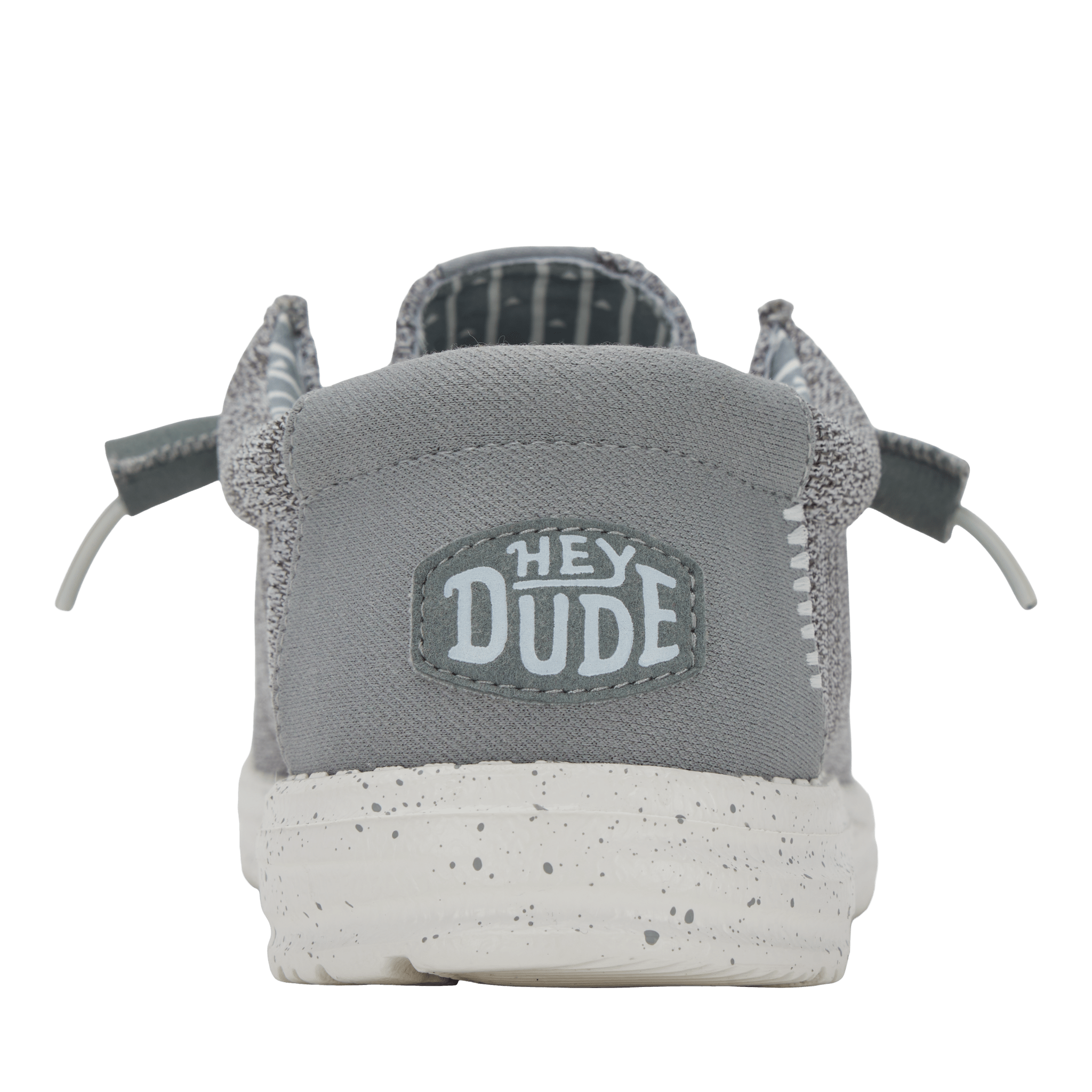 Hey Dude Mens Wally Stretch Mesh Lifestyle Shoes in Grey