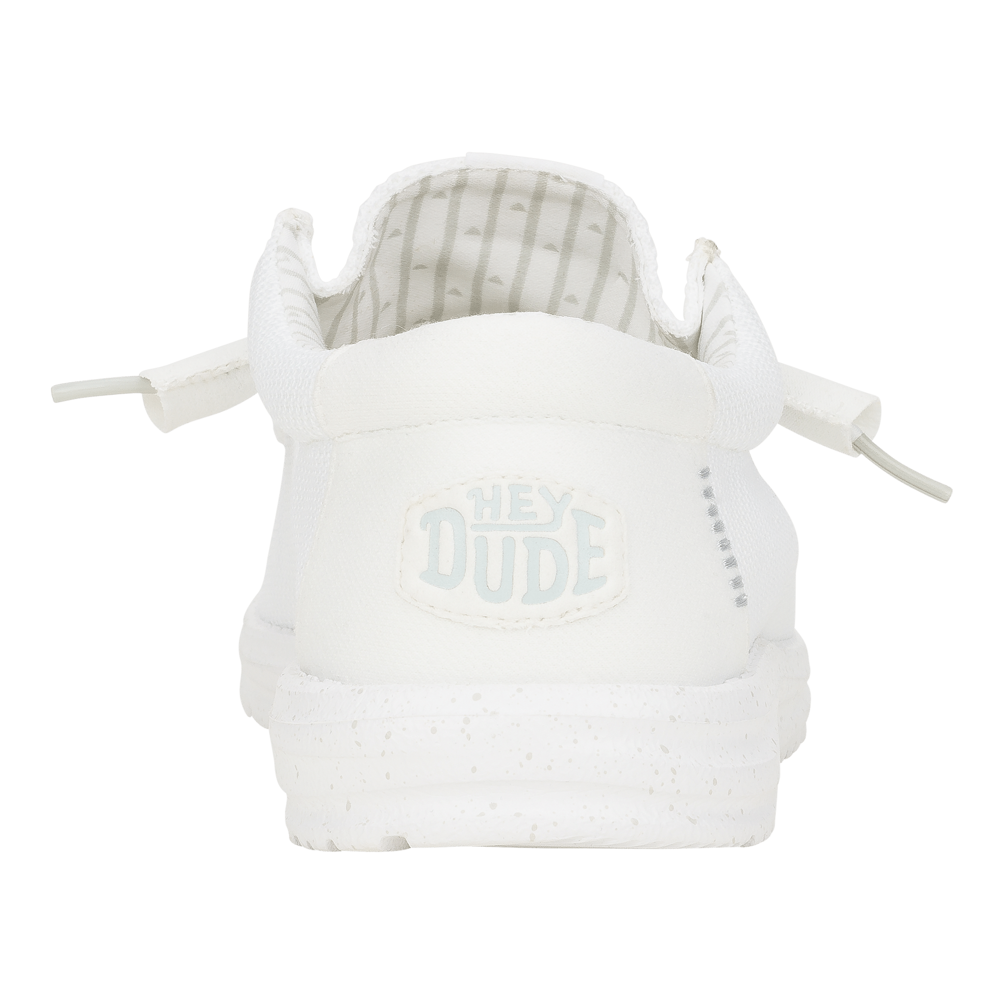Hey Dude Mens Wally Stretch Mesh lifestyle shoes in  White