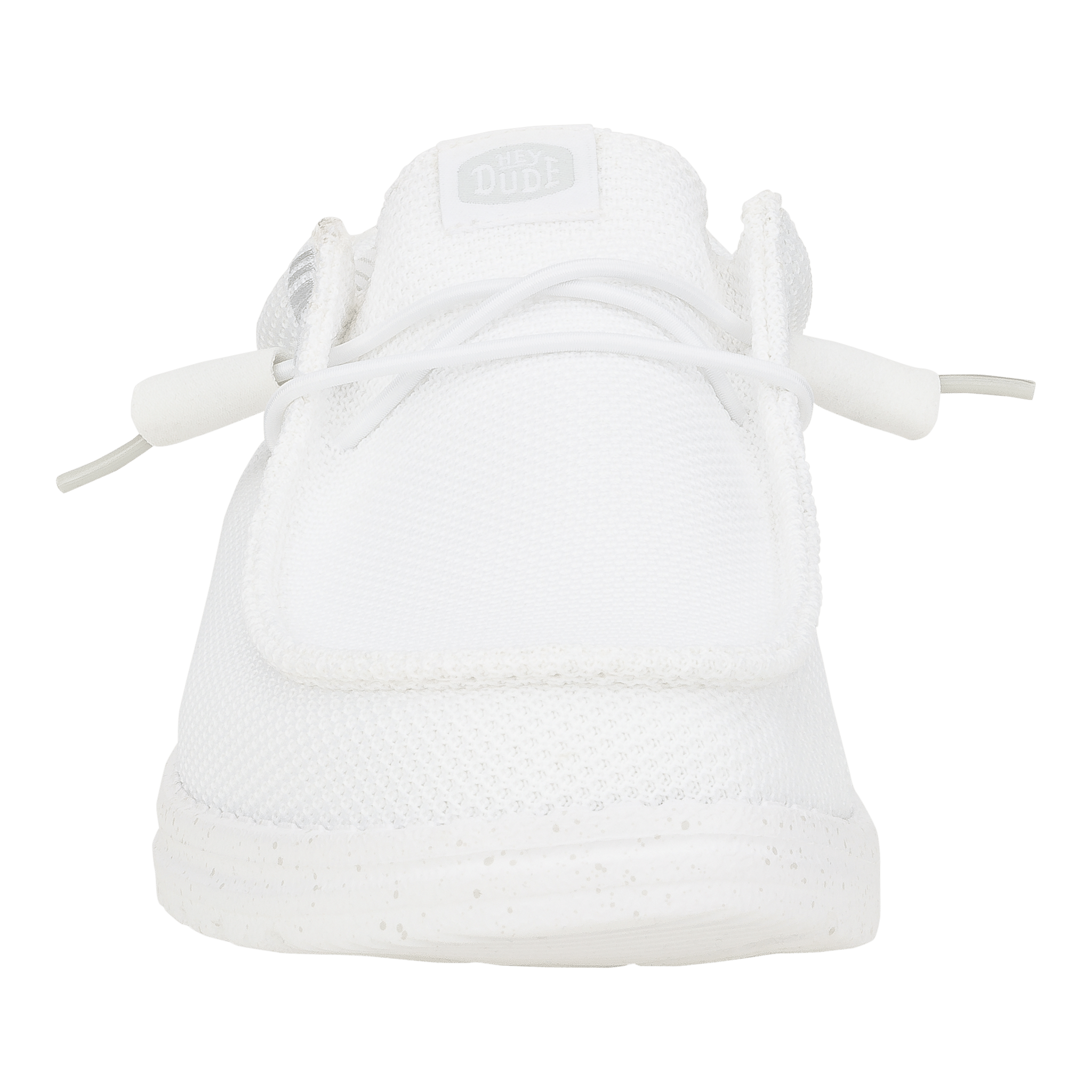 Hey Dude Mens Wally Stretch Mesh lifestyle shoes in  White