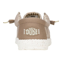 Hey Dude Mens Wally Stretch Sox Lifestyle Shoes in Tan